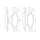 Set placute frana fata BOSCH pentru FERRARI MONDIAL, FORD ESCORT III IV FIESTA II III IV, dimensiuni 46.6mm x 151.4mm x 17.9mm