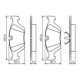 Set placute frana fata BOSCH pentru BMW 3 (E36, E46), Z3 (E36), Z4 (E85) dimensiuni 57.7mm x 151.4mm x 17.0mm