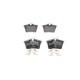 Set placute frana spate BOSCH pentru CITROEN BERLINGO, PEUGEOT 308 I, dimensiuni 52.9 mm inaltime, 87.1 mm latime, 16.6 mm grosime