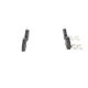 Set placute frana spate BOSCH pentru CITROEN BERLINGO, PEUGEOT 308 I, dimensiuni 52.9 mm inaltime, 87.1 mm latime, 16.6 mm grosime