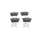 Set placute frana spate BOSCH pentru CITROEN BERLINGO, PEUGEOT 308 I, dimensiuni 52.9 mm inaltime, 87.1 mm latime, 16.6 mm grosime