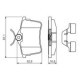 Set placute frana spate BOSCH pentru CITROEN BERLINGO, PEUGEOT 308 I, dimensiuni 52.9 mm inaltime, 87.1 mm latime, 16.6 mm grosime