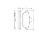 Set placute frana fata BOSCH pentru CITROEN EVASION, JUMPY I; FIAT SCUDO, ULYSSE; PEUGEOT 806, EXPERT 1.6-2.1D 06.94-12.06