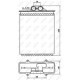 Schimbator caldura incalzire habitaclu NRF 1618 049 Opel Vectra B 10/95- inaltime 177 mm latime 205 mm grosime 42 mm