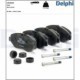 Set placute frana fata DELPHI pentru IVECO DAILY III, DAILY IV, DAILY V, DAILY VI 2.3D-Electric 05.99, dimensiuni 67.0 mm x 163.0 mm x 20.0 mm