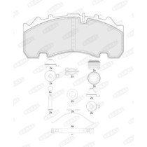 Set placute frana,frana disc BERAL