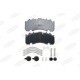 Set placute frana Spate KB SB4345T WVA 29263 pentru BPW, inaltime 109.5 mm, latime 248.0 mm, grosime 30.0 mm