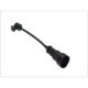 Senzor de avertizare uzura placute de frana fata QUICK BRAKE 132 mm 1 buc compatibil IVECO