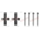 Set accesorii placute frana Spate QUICK BRAKE pentru MERCEDES 190 (W201) AUDI 80 B2 1.6-2.6 08.81-08.93