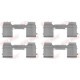 Set accesorii placute frana fata QUICK BRAKE pentru CITROEN JUMPER II FIAT DUCATO NISSAN INTERSTAR PEUGEOT BOXER 1.9D-Electric 04.02