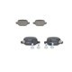 Set placute frana spate BOSCH pentru FIAT 500L 0.9-1.6D 09.12, inaltime 43.9 mm, latime 95.8 mm, grosime 17.0 mm