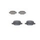 Set placute frana spate BOSCH pentru FIAT 500L 0.9-1.6D 09.12, inaltime 43.9 mm, latime 95.8 mm, grosime 17.0 mm