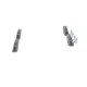 Set placute frana spate BOSCH pentru FIAT 500L 0.9-1.6D 09.12, inaltime 43.9 mm, latime 95.8 mm, grosime 17.0 mm