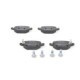 Set placute frana spate BOSCH pentru FIAT 500L 0.9-1.6D 09.12, inaltime 43.9 mm, latime 95.8 mm, grosime 17.0 mm