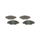 Set placute frana fata BOSCH pentru NISSAN KUBISTAR, PEUGEOT 206, 206+ 1.1-1.9D, inaltime 47.5 mm, latime 131.0 mm, grosime 16.8 mm