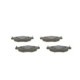 Set placute frana fata BOSCH pentru NISSAN KUBISTAR, PEUGEOT 206, 206+ 1.1-1.9D, inaltime 47.5 mm, latime 131.0 mm, grosime 16.8 mm