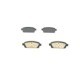 Set placute frana Spate BOSCH pentru OPEL ASTRA J, ASTRA J GTC, MOKKA, ZAFIRA C, dimensiuni 42.6mm x 116.5mm x 16.6mm