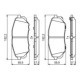 Set placute frana fata BOSCH pentru HYUNDAI SANTA FE IV, SANTA FE IV/SUV, SANTA FÉ III, KIA SORENTO III 2.0D-3.5 01.15-12.20