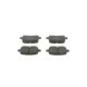 Set placute frana fata BOSCH pentru LEXUS ES, RX; TOYOTA CAMRY, HARRIER, PREVIA II 2.0D-3.0 08.96-11.06, dimensiuni 59.5x116.9x17.5 mm