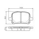 Set placute frana fata BOSCH pentru LEXUS ES, RX; TOYOTA CAMRY, HARRIER, PREVIA II 2.0D-3.0 08.96-11.06, dimensiuni 59.5x116.9x17.5 mm