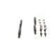 Set placute frana spate BOSCH pentru FORD MONDEO III, JAGUAR X-TYPE I, dimensiuni 50.6 mm x 101.4 mm x 17.5 mm