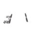 Set placute frana fata BOSCH pentru CITROEN C1, C1 II; PEUGEOT 107, 108; TOYOTA AYGO, AYGO/HATCHBACK 1.0/1.2/1.4D 06.05