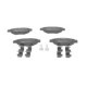 Set placute frana fata BOSCH pentru CITROEN C1, C1 II; PEUGEOT 107, 108; TOYOTA AYGO, AYGO/HATCHBACK 1.0/1.2/1.4D 06.05