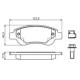 Set placute frana fata BOSCH pentru CITROEN C1, C1 II; PEUGEOT 107, 108; TOYOTA AYGO, AYGO/HATCHBACK 1.0/1.2/1.4D 06.05