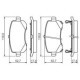 Set placute frana spate BOSCH pentru CHRYSLER GRAND VOYAGER V, DODGE GRAND, FIAT FREEMONT, dimensiuni 52.7mm x 116.9mm x 17.4mm