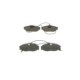 Set placute frana fata BOSCH pentru CITROEN XSARA, ZX; PEUGEOT 306, 406, 607 1.9D-3.0, inaltime 56.2 mm, latime 129.9 mm, grosime 18.0 mm