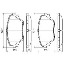 Set placute frana,frana disc BOSCH