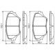 Set placute frana fata BOSCH TOYOTA RAV 4 II 1.8-2.4 05.00-11.05 60.7 mm x 123.1 mm x 17.0 mm