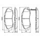 Set placute frana fata BOSCH pentru HONDA ACCORD IV, V, VI, CIVIC VI, CR-V I, HR-V, INTEGRA, LEGEND II-IV, NSX I, PRELUDE IV-V, SHUTTLE 1.6-3.5