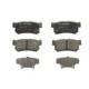 Set placute frana spate BOSCH pentru SSANGYONG ACTYON I, ACTYON SPORTS I, II, KORANDO, KYRON, REXTON W, dimensiuni 43.5mm x 98.8mm x 15.8mm