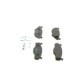 Set placute frana fata BOSCH pentru SEAT CORDOBA, IBIZA II; VW GOLF I, II, JETTA II, PASSAT B1, B2, POLO, SANTANA, SCIROCCO 1.0-2.2