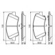Set placute frana fata BOSCH pentru HYUNDAI EQUUS, GENESIS, I30, VELOSTER, KIA CEE'D, CERATO III, dimensiuni 59.9 mm x 133.0 mm x 17.5 mm