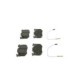 Set placute frana fata BOSCH pentru RENAULT CLIO I, RAPID/MINIVAN, SUPER 5, TWINGO I, TWINGO I/HATCHBACK 1.0-1.6D 10.84-06.07