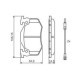 Set placute frana fata BOSCH pentru RENAULT CLIO I, RAPID/MINIVAN, SUPER 5, TWINGO I, TWINGO I/HATCHBACK 1.0-1.6D 10.84-06.07
