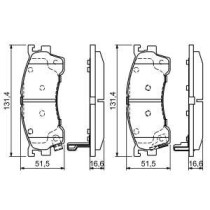 Set placute frana,frana disc BOSCH