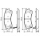 Set placute frana fata BOSCH pentru MAZDA 323 F V, 323 F VI, 323 S VI, 626 IV, 626 V, MX-6, PREMACY 1.6-2.5 08.91-03.05