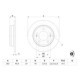 Disc frana BOSCH Spate Dreapta/Stanga 261.9 mm 45.1 mm 10.0 mm pentru HYUNDAI CRETA ELANTRA V VI I30 KONA VELOSTER KIA CEE&apos;D CERATO III IV