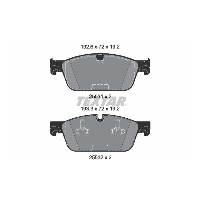 Set placute frana,frana disc TEXTAR
