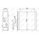 Schimbator caldura incalzire habitaclu NRF 46721212 FIAT PUNTO 194 mm x 165 mm x 42 mm aluminiu