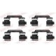 Set accesorii placute frana fata QUICK BRAKE pentru MERCEDES A W169 W176 B SPORTS TOURER W245 CLA C117 CLA SHOOTING BRAKE X117 GL X166 GLA X156 GLE W166