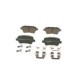 Set placute frana spate BOSCH pentru FIAT CROMA 1.8/1.9D/2.2, dimensiuni 47.3 mm inaltime, 105.6 mm latime, 16.5 mm grosime