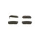 Set placute frana spate BOSCH pentru CHEVROLET CAPTIVA, EQUINOX; HYUNDAI TERRACAN; OPEL ANTARA, dimensiuni 46.0 mm x 110.7 mm x 15.6 mm