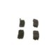 Set placute frana spate BOSCH pentru CHEVROLET CAPTIVA, EQUINOX; HYUNDAI TERRACAN; OPEL ANTARA, dimensiuni 46.0 mm x 110.7 mm x 15.6 mm