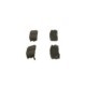 Set placute frana spate BOSCH pentru CHEVROLET CAPTIVA, EQUINOX; HYUNDAI TERRACAN; OPEL ANTARA, dimensiuni 46.0 mm x 110.7 mm x 15.6 mm