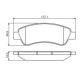 Set placute frana spate BOSCH pentru CITROEN JUMPER II, FIAT DUCATO, PEUGEOT BOXER 2.0D-3.0D, inaltime 48.9 mm, latime 136.9 mm, grosime 18.1 mm