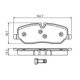 Set placute frana fata BOSCH cu instructiuni de montare suruburi tampon amortizare pentru LAND ROVER DISCOVERY III IV RANGE ROVER III 2.7D-4.4